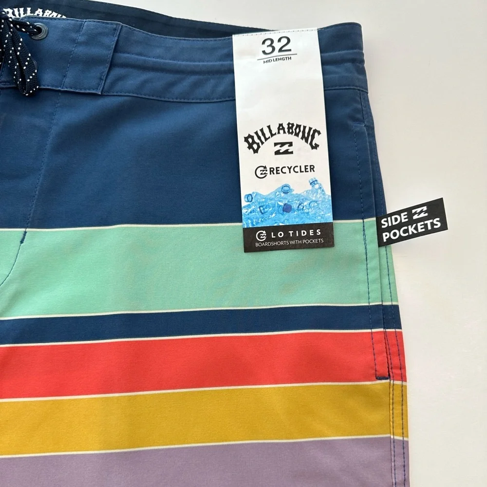 Billabong Board Shorts Swim Trunks Spinner Lo Tide 18